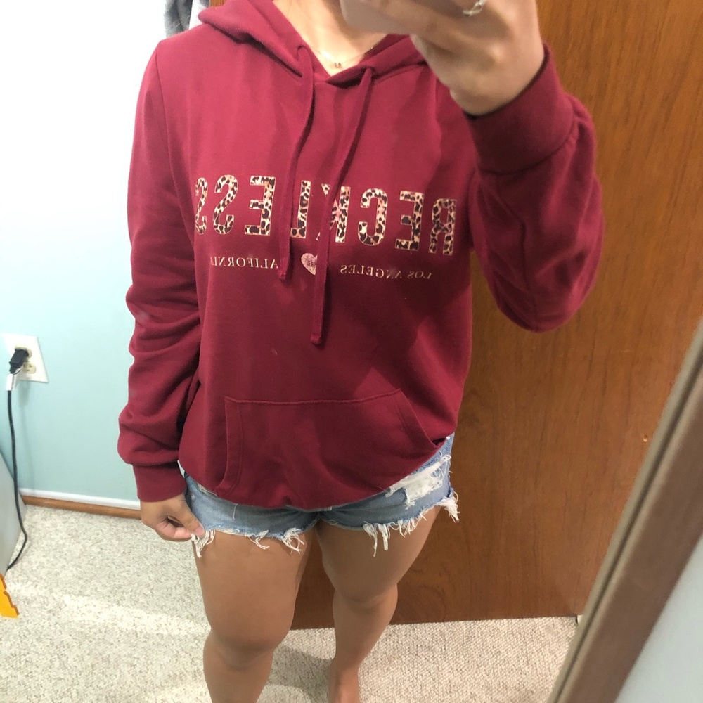 Young & Reckless Maroon Hoodie